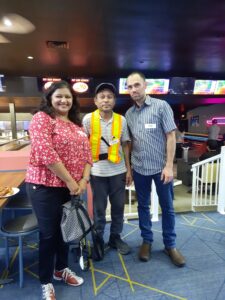 bowling party and pizza delta office celebrating 30 years